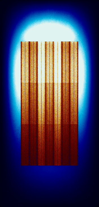 Side cross-section of HTR50S during burnup.